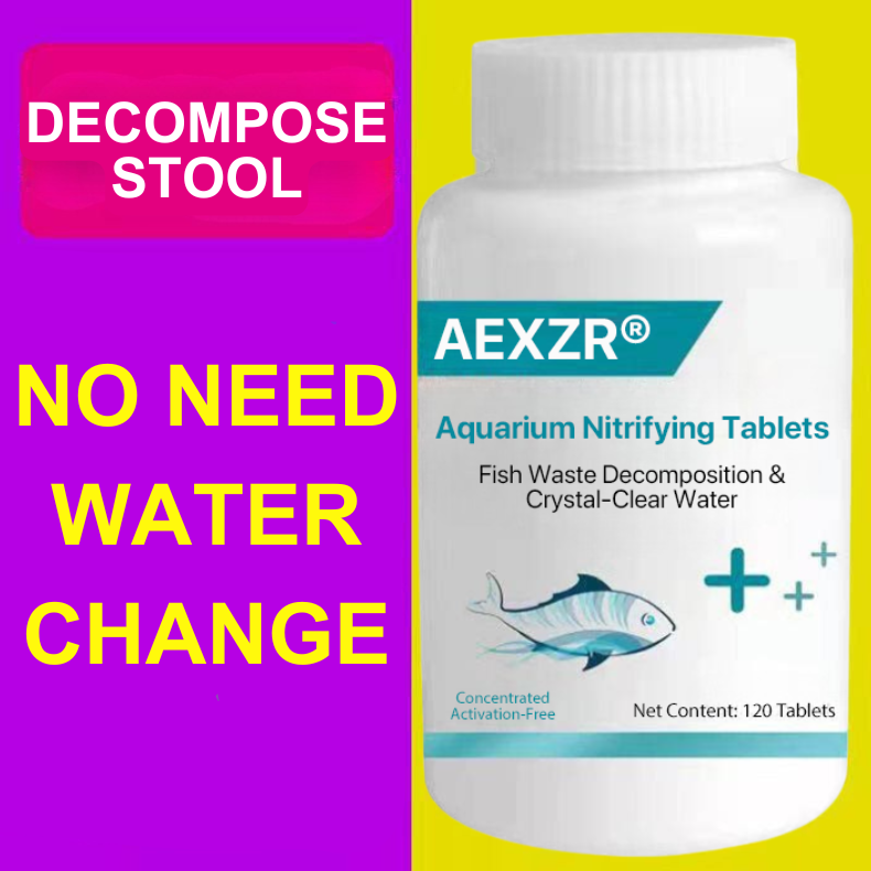 AEXZR® Aquarium Nitrifikationstabletten – Zersetzung von Fischabfällen & kristallklares Wasser