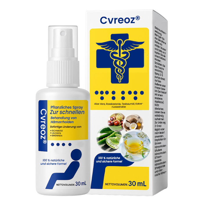 Cvreoz® Pflanzliches Spray zur schnellen Behandlung von Hämorrhoiden