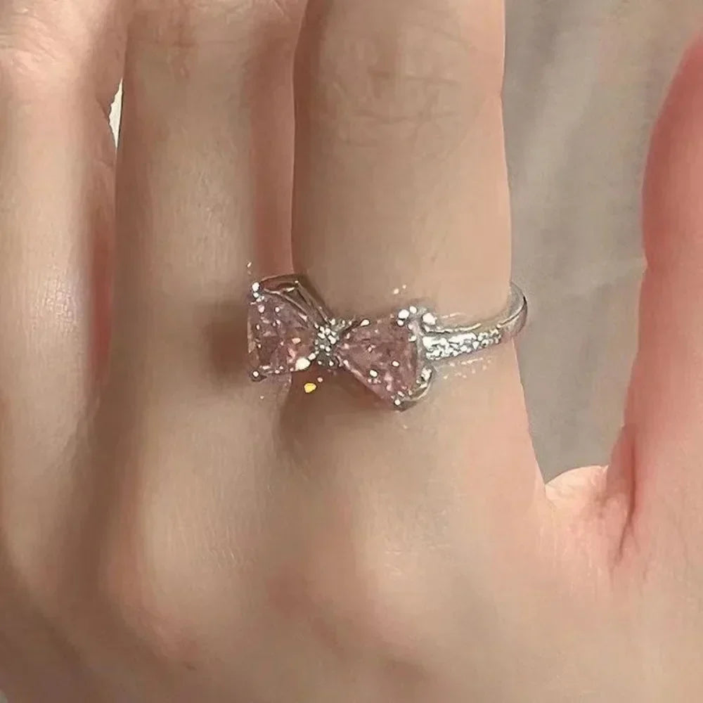 CZTICLE® Modischer, verstellbarer Ring mit Schleife