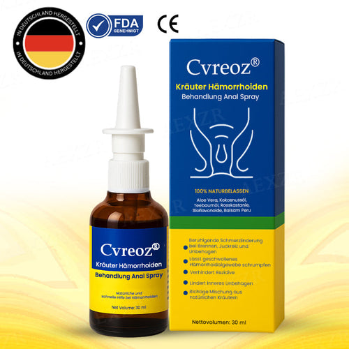 [Offizieller Shop] Cvreoz® Kräuter Hämorrhoiden Behandlung Anal Spray — In 7 Tagen schmerzfrei – garantiert!
