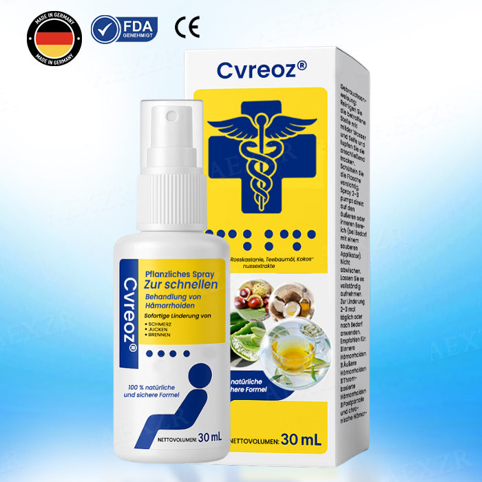 Cvreoz® Pflanzliches Spray zur schnellen Behandlung von Hämorrhoiden