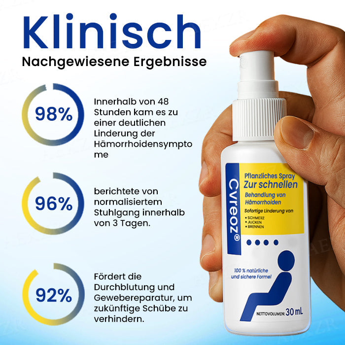 Cvreoz® Pflanzliches Spray zur schnellen Behandlung von Hämorrhoiden