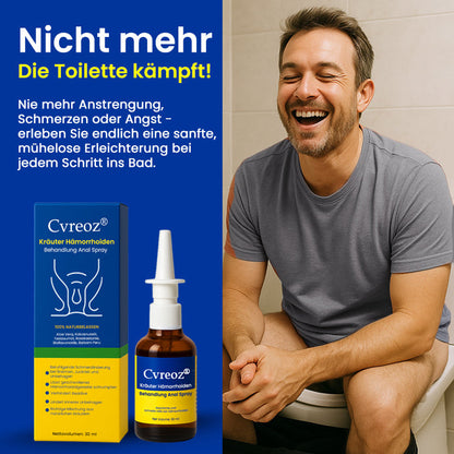 [Offizieller Shop] Cvreoz® Kräuter Hämorrhoiden Behandlung Anal Spray — In 7 Tagen schmerzfrei – garantiert!