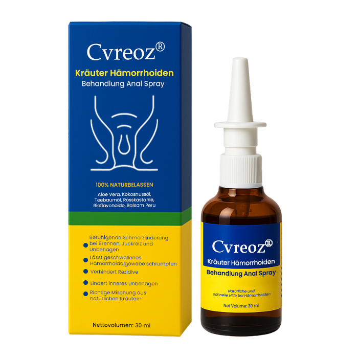 [Offizieller Shop] Cvreoz® Kräuter Hämorrhoiden Behandlung Anal Spray — In 7 Tagen schmerzfrei – garantiert!