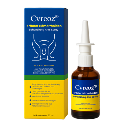 [Offizieller Shop] Cvreoz® Kräuter Hämorrhoiden Behandlung Anal Spray — In 7 Tagen schmerzfrei – garantiert!
